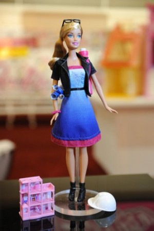Architect Barbie, one of the topics for conversation at the Women In Architecture Panel, hosted by Alexandra Lange, today in New York City. Photo courtesy of Mattel, Inc.