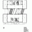 Taipei Univesity Library / LIAO Architect & Associates Seventh Floor Plan