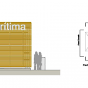 Maritime Station in Baiona / Santos y Mera Arquitectos S.L.P Maritime Station in Baiona / Santos y Mera Arquitectos S.L.P North-east Elevation 1