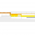 Comedor Colegio Guillén Lafuerza / Miguel Ángel García-Pola  Vallejo Longitudinal Section
