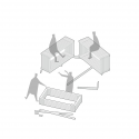 Nomadic Shelter / SALT Siida Workshop Axonometric 1