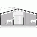 Equestrian Centre / Carlos Castanheira & Clara Bastai Section Main Building