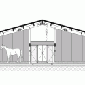 Equestrian Centre / Carlos Castanheira & Clara Bastai Section Main Building
