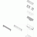 Sotogrande's Sailing School / Héctor Fernández Elorza/HFE Arch + Carlos García Fernández Exploded Axonometric