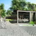 Bengal Foundation Breaks Ground on Contemporary Arts and Crafts Museum Cafe and seating area. Image Courtesy of Bengal Foundation