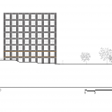40 Housing Units  / LAN Architecture West Elevation 1:500