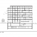 40 Housing Units  / LAN Architecture Longitudinal Section 1:500