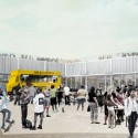 OMA Designs Food Port for West Louisville Food Truck Plaza. Image © OMA