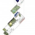 Courtyard House / Aileen Sage Architects Courtyard House / Aileen Sage Architects Axonometric