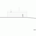Slight Slope Long House / I/O Architects Elevation