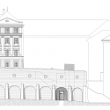 New Visitor Entrance, Benedictine Archabbey Of Pannonhalma / CZITA Architects Elevation