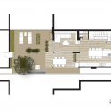 Through House / Dubbeldam Architecture + Design Through House / Dubbeldam Architecture + Design Ground Floor Plan