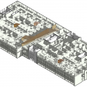 Offices Broccolini Construction / Rubin et Rotman architectes Offices Broccolini Construction / Rubin et Rotman architectes Sixth Floor Plan - Axonometric