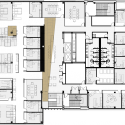 Offices Broccolini Construction / Rubin et Rotman architectes Offices Broccolini Construction / Rubin et Rotman architectes Sixth Floor Plan
