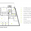 CALS Children's Library / Polk Stanley Wilcox Architects CALS Children's Library / Polk Stanley Wilcox Architects Lower Floor Plan