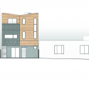SteelHouse 1 and 2 / Zack | de Vito Architecture SteelHouse 1 and 2 / Zack | de Vito Architecture West Elevation