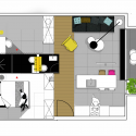 Apartment in Tel Aviv / Maayan Zusman Interior Design Floor Plan
