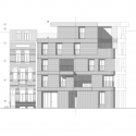 Collective housing AGVC / De Gouden Liniaal Architecten Elevation