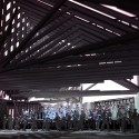MoMA PS1 YAP 2015 Runner-up: Roof Deck / Erin Besler MoMA PS1 YAP 2015 Runner-up: Roof Deck / Erin Besler Roof Deck during warm-up: night. Image © Walker Oleson