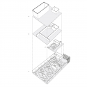 Mercado Roma / Rojkind Arquitectos Exploded Axonometric