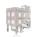 Renovation of Split-Level Hair Salon & Residential / HAO Design studio Diagram