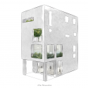 Renovation of Split-Level Hair Salon & Residential / HAO Design studio Diagram