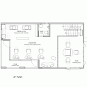 Renovation of Split-Level Hair Salon & Residential / HAO Design studio Second Floor Plan