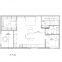 Renovation of Split-Level Hair Salon & Residential / HAO Design studio Third Floor Plan