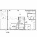Renovation of Split-Level Hair Salon & Residential / HAO Design studio Fourth Floor Plan