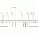 “Le Creste” Cultural Centre / AREA PROGETTI + UNA2 + Andrea Michelini + Laura Ceccarelli Elevation