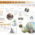 Boston Living with Water Competition Names 9 Finalists No Building is an Island. Image Courtesy of Boston Living with Water