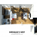 Birdman's Nest / ARCHI TE KTO Birdman's Nest / ARCHI TE KTO First Floor Plan