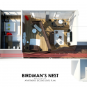 Birdman's Nest / ARCHI TE KTO Birdman's Nest / ARCHI TE KTO Second Floor Plan