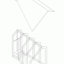 Wooden Hut / Kawahara Krause Architects Wooden Hut / Kawahara Krause Architects Axonometric 2