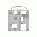 Façade Renovation for No. 8 Building / Atelier Archmixing Façade Renovation for No. 8 Building / Atelier Archmixing Elevation 1