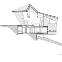 Hadaway House / Patkau Architects Section