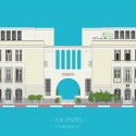 Colorful Illustrations of Tel Aviv's Eclectic Facades Colorful Illustrations of Tel Aviv's Eclectic Facades 7-9 Mazeh St.. Image © Avner Gicelter