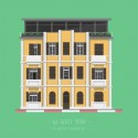 Colorful Illustrations of Tel Aviv's Eclectic Facades Colorful Illustrations of Tel Aviv's Eclectic Facades 41 Ahad Ha'am St.. Image © Avner Gicelter