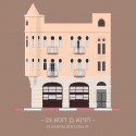 Colorful Illustrations of Tel Aviv's Eclectic Facades Colorful Illustrations of Tel Aviv's Eclectic Facades 23 Hanina Ben Dosa St.. Image © Avner Gicelter
