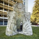 Emerging Objects Creates "Bloom" Pavilion from 3D Printed Cement Emerging Objects Creates "Bloom" Pavilion from 3D Printed Cement © Matthew Millman Photography