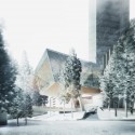 Morphosis Unveils Plans for 381-Meter-Tall Skyscraper in Vals Morphosis Unveils Plans for 381-Meter-Tall Skyscraper in Vals Podium. Image © Morphosis Architects