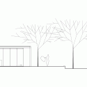 A Pavilion on the Garden / Rafael Alanis, Andres Bonino, Matias Coll, Diego Secco East Elevation