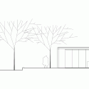 A Pavilion on the Garden / Rafael Alanis, Andres Bonino, Matias Coll, Diego Secco West Elevation