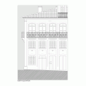 Rehabilitation of Two Houses in Largo do Trovador / Pitagoras Arquitectos Rehabilitation of Two Houses in Largo do Trovador / Pitagoras Arquitectos North Facade - Smaller Building