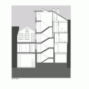 Rehabilitation of Two Houses in Largo do Trovador / Pitagoras Arquitectos Rehabilitation of Two Houses in Largo do Trovador / Pitagoras Arquitectos Section