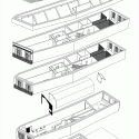 MISS'OPO Guest House / Gustavo Guimarães MISS'OPO Guest House / Gustavo Guimarães Axonometric