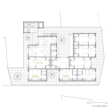 Ampliación Albergue Bela Muxía / CREUSeCARRASCO Ampliación Albergue Bela Muxía / CREUSeCARRASCO First Floor Plan