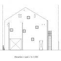 Half & Half House / Naf Architect & Design Half & Half House / Naf Architect & Design East Elevation