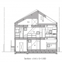 Half & Half House / Naf Architect & Design Half & Half House / Naf Architect & Design Section AA