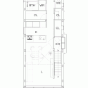 House in Ningyo-cho / K+S Architects Second Floor Plan